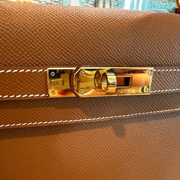 Hermes Kelly epsom salt 28 Gold - Picture 13 of 13